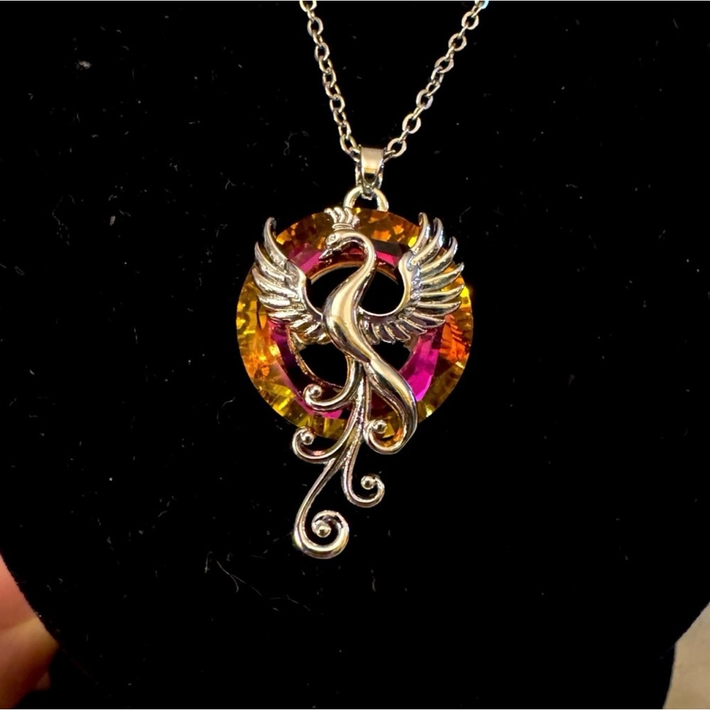NIB Phoenix AB Crystal Necklace